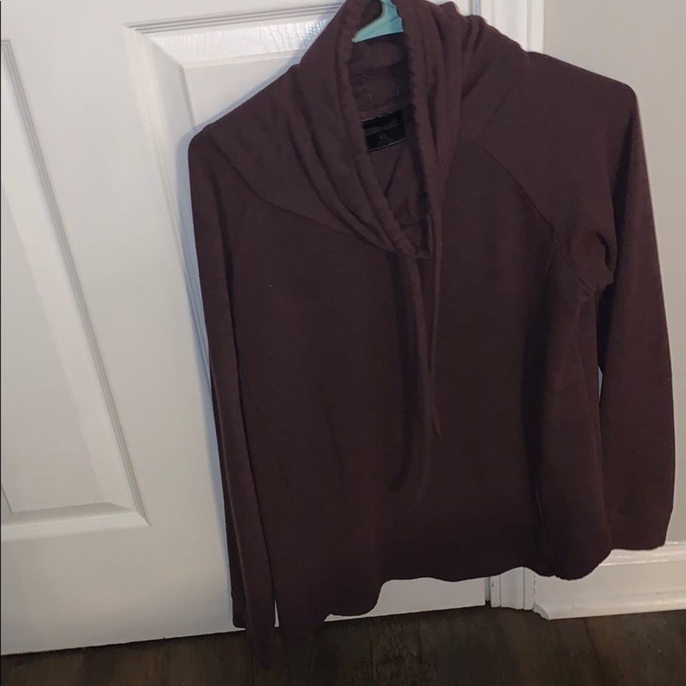 Burgundy/maroon cowl neck sweatshirt
